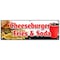 Signmission CHEESEBURGER FRIES SODA BANNER SIGN lunch dinner special food value B-72 Cheeseburger Fries Soda - alternate 1
